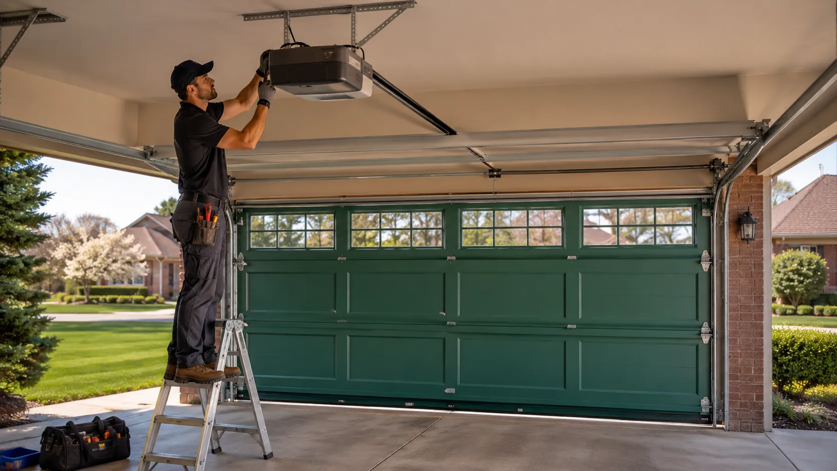 Garage Door Repair Built Around Flower Mound Houses